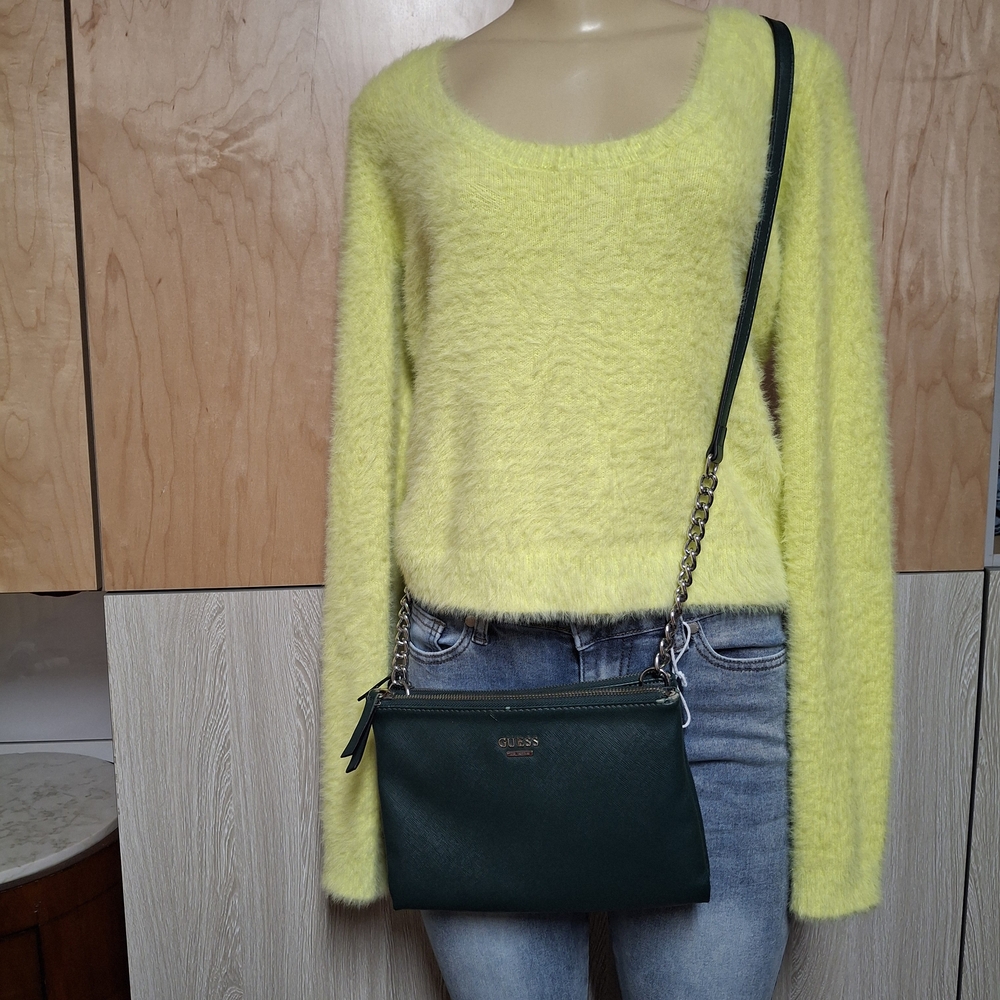 💋H&M Green Crew Neck Sweater Soft Knit Relaxed Fit💋 - Picture 6 of 6